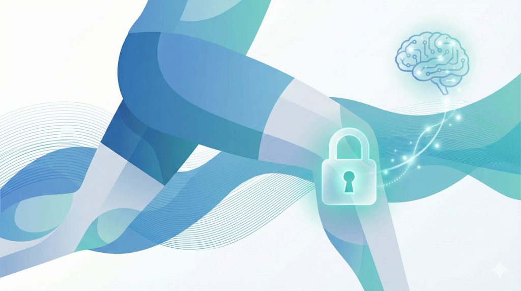 Ilustracion conceptual de kinesiofobia mostrando un bloqueo mental en la rodilla de un deportista