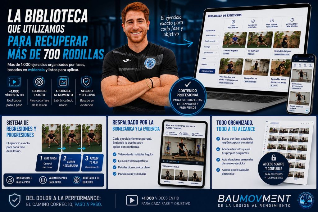 Batería de Ejercicios para Readaptación Deportiva (+1.000 Vídeos en HD) | Baumovment